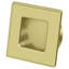 Deltana FPS234U3-UNL Flush Pull, Square, HD, 2-3/4" x 2-3/4", Solid Brass in Unlacquered Brass-93921279