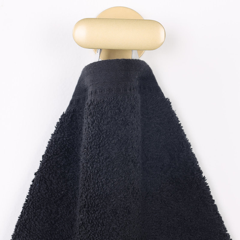 Ensemble de serviettes 3 pièces en coton gaufré Honeycomb, Noir, noir, noir, noir