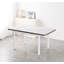 Jade White Sintered Stone Extending Dining Table with 4 Monza Chairs-322740789