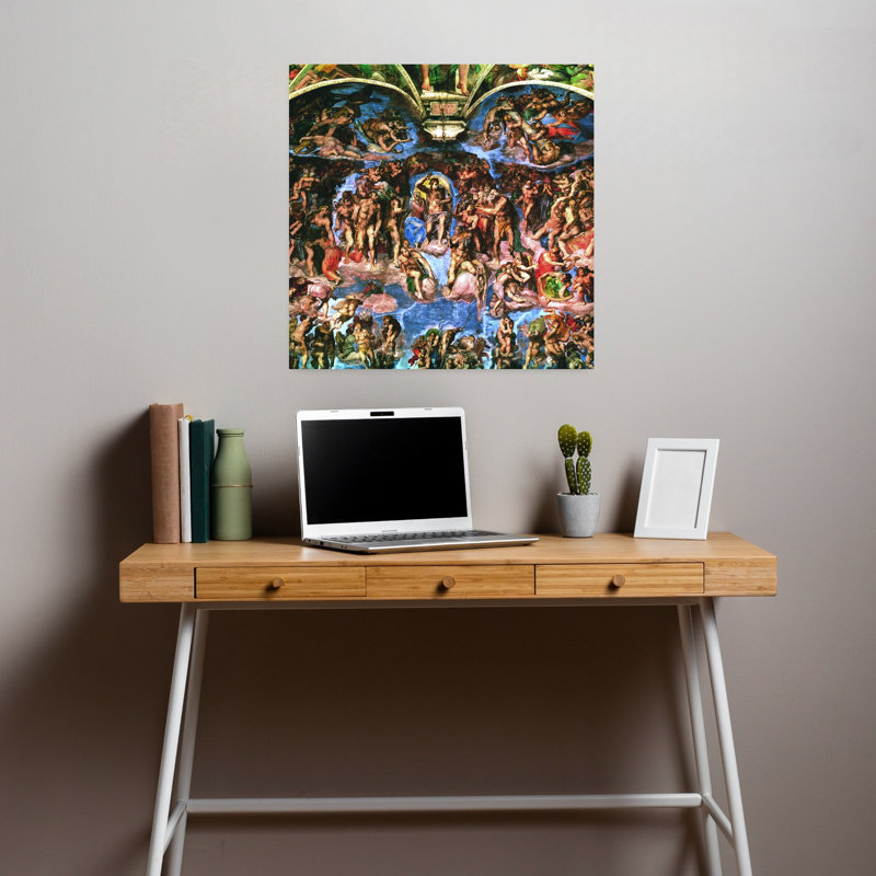 «Sistine Chapel: The Last Judgement», reproduction d'art murale classique contemporaine, 18" H x 18" W