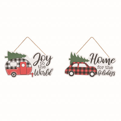  MDF Christmas Tree Wall Decor Set of 2 Christmas Home Decorations