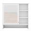 Armoire de rangement murale 2 en 1 avec tablette réglable-771680597