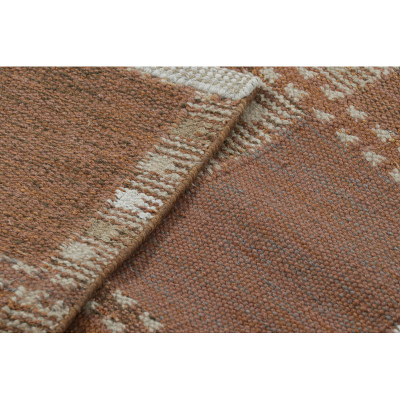 Scandinavian Wool Geometric Area Rug, Runner 3' x 10'
