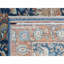 Tapis oriental bleu noué à la main 10 pi 3 po x 13 pi 10 po, motif persan antique noué à la main, teinture végétale, velours zéro, tondeuse basse