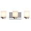 Support pour meuble-lavabo mural d'intérieur 3 lumières Sharyn