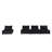 120"W Velvet 4 Pc Sectional Sofa-1061555303-1061555297