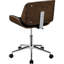 Comfortable Black Office Chair With Walnut Accents And Adjustable Firmness Seat Arm Width