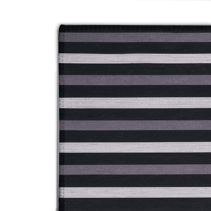 Tapis intérieur / extérieur gris HorizontalStripes, Rectangulaire 2 pi x 3 pi