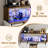 Abrianna 47" Farmhouse Coffee Bar Cabinet with LED Lights-1674849544