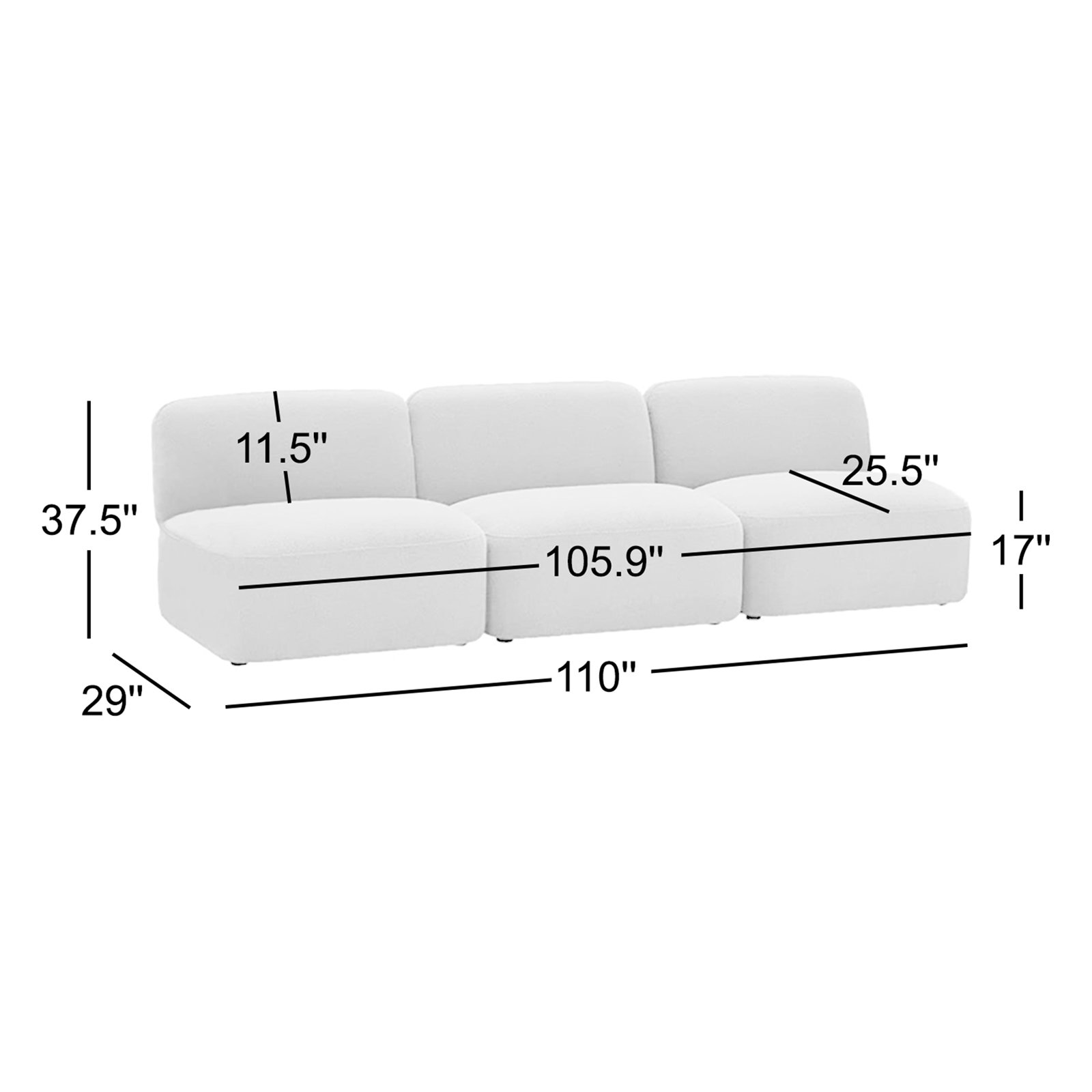 Jaylin 110" Modular Sofa
