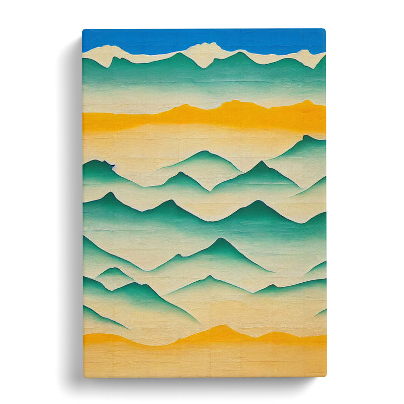 Abstract Beach Vol.1 - Wrapped Canvas, 50cm H x 35cm W x 3cm D