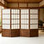Paravent japonais en bois massif Zen-1132293677