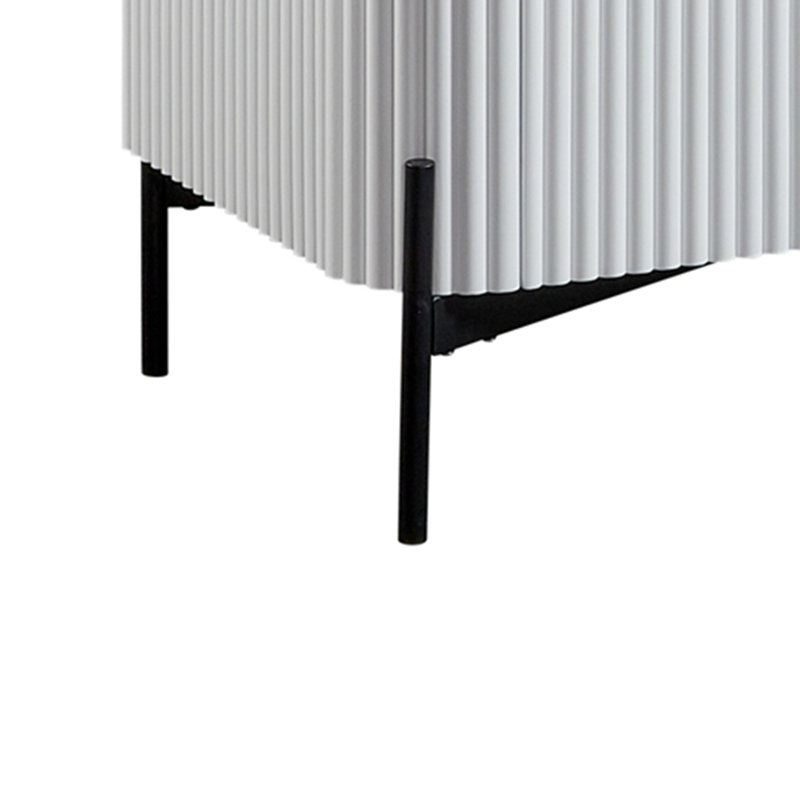 Commode 4 tiroirs à conception contemporaine, Blanc
