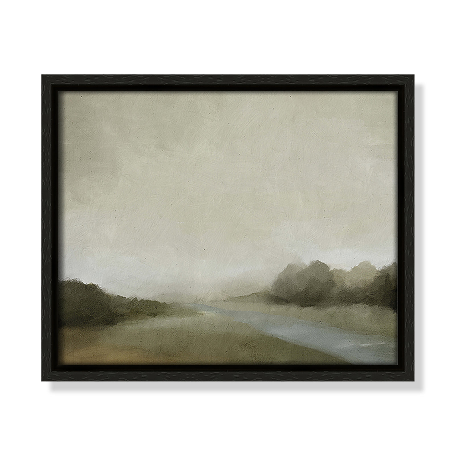 Vanora "Lovers Creek" Painting, 9.5" H x 11.5" W, Espresso