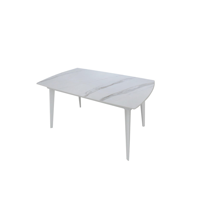 Adelric Extendable Metal Base Dining Table