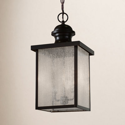 Gallaher Seeded Outdoor Metal Hanging Lantern
