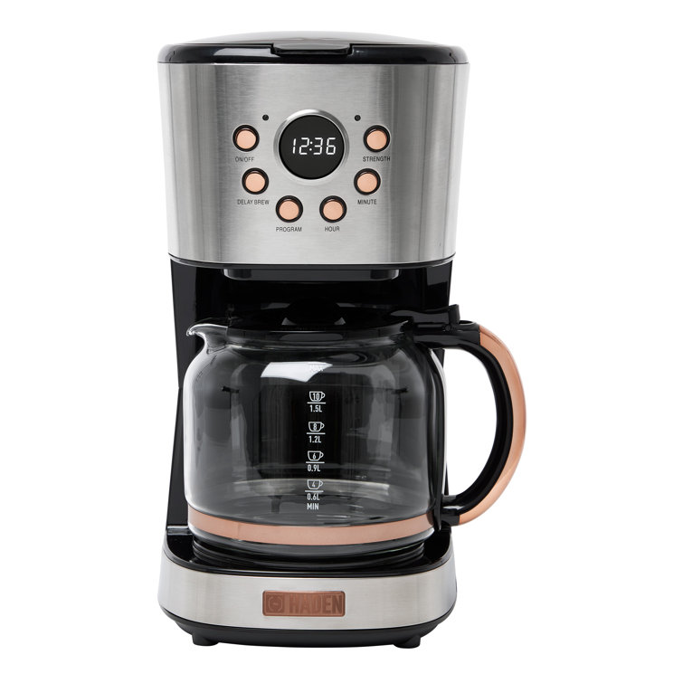 Haden Coffee Machine, 12 Cup Programmable Drip Coffee Maker