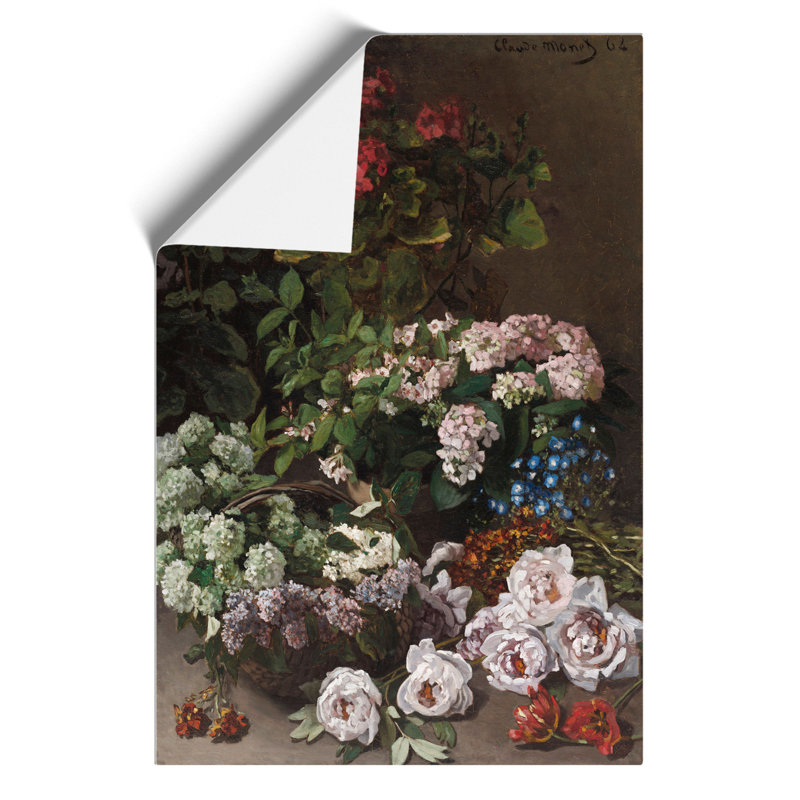 Spring Flowers by Claude Monet - Frameless Print, 30cm H x 21cm W x 0.1cm D