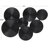 Black Wood Plate Carved Pinwheel Home Wall Decor-430363109