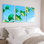 «Ginkgo Leaf Nature», reproduction d'art sur toile tendue, peinture botanique moderne (ensemble de 3)