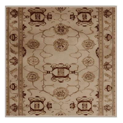 Machine Washable French Beige Area Rug