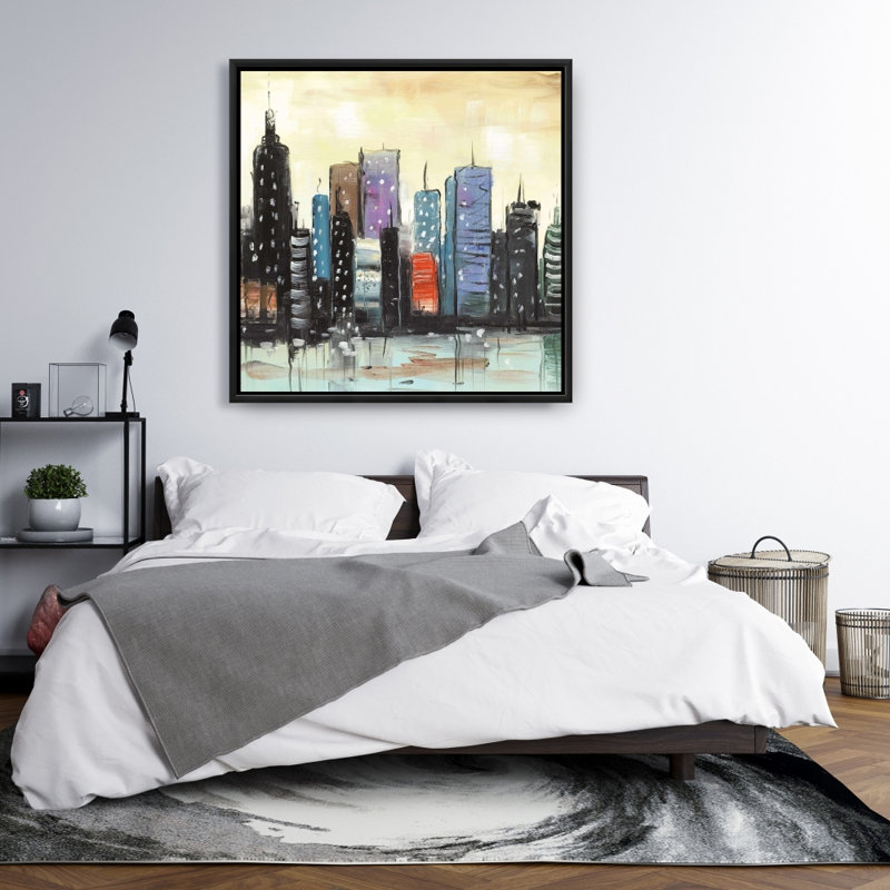 " Skyline On Abstract Cityscape "