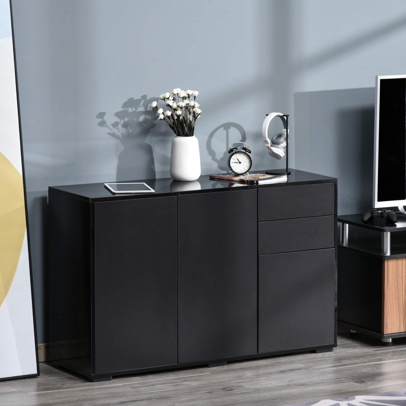 Tethys 117cm Sideboard, Black
