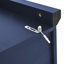 Armoire de cuisine autoportante 35,5 x 17,6 x 70,9 pouces, grande armoire de rangement avec 4 portes, 2 tablettes de porte, 8 plateaux coulissants et tablette réglable pour la salle à manger, bleu-866364528