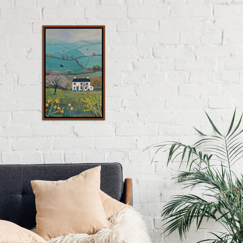 «Across Spring Hills» par Jo Grundy, reproduction d'art sur toile tendue, H 26 po x l 18 po x 1,5 po