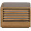 Horizon Outdoor Teak Chaise Lounge-1889560754