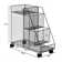 Sleek Compact Iron Storage Cart - Rolling Under-Desk Bookshelf With Easy Assembly And Painted Finish For Home & Office