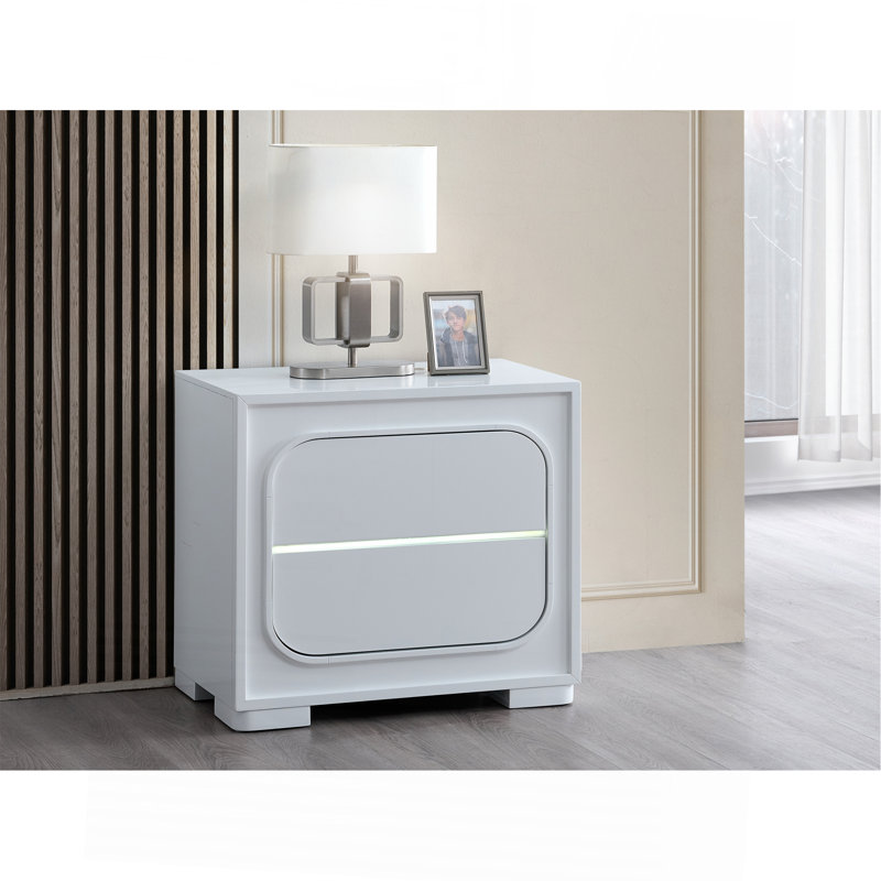Milan G08590-N NIGHTSTAND , White