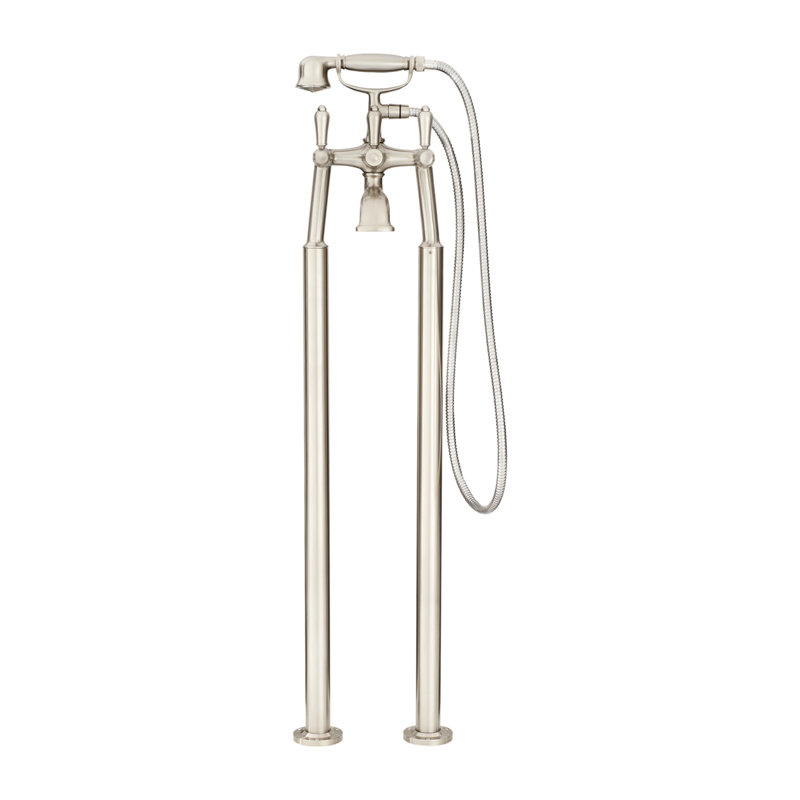 Floor Mounted Tub Spout, Brushed Nickel