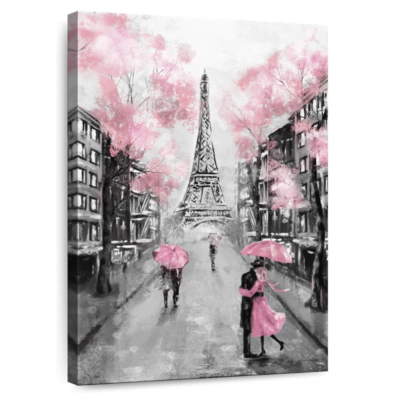 Pop rose Paris, H 45 po x l 30 po