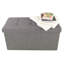 Repose-pieds de rangement pliant avec bac amovible Lavish Home-1409637067