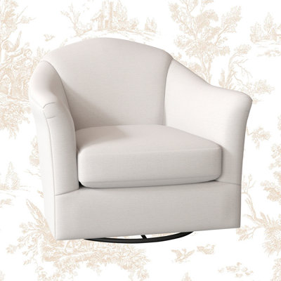Darby Upholstered Swivel Barrel Chair