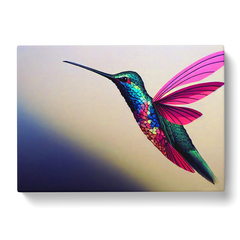 Lovely Hummingbird - Wrapped Canvas, 40cm H x 60cm W x 3cm D