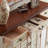 American Vintage Painted Shoe Cabinet 24 Pair Shoe Storage Cabinet