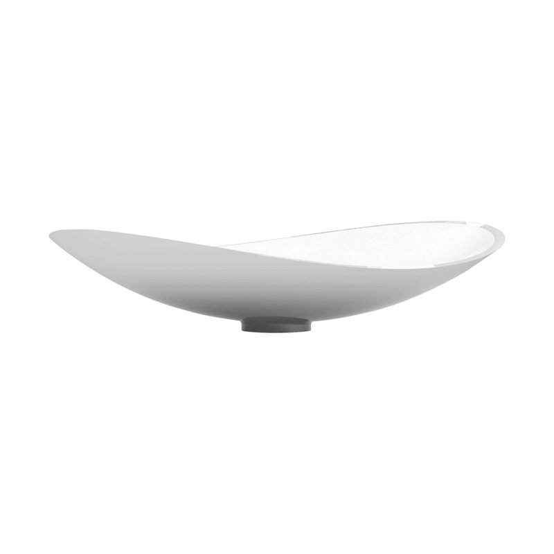 Milano 25.6'' L Bathroom Sink, White