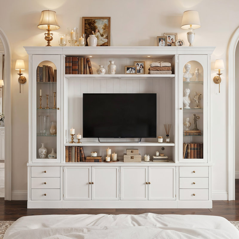 Elegant Illuminated Entertainment Center