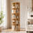 5 Tier Solid Wood Rotating Bookcase