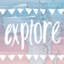 «World Traveller Series: Explore», art textuel sur toile-20821196-72809236-72809241