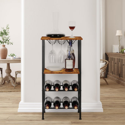 Wine Bottle Rack Brown