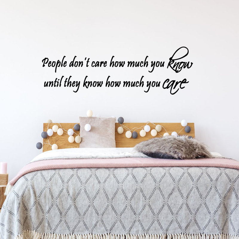 Deakin Text & Numbers Wall Decal, 12" H x 36" W