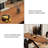 62.99"Medieval-style half-round solid wood dining table-257529443