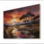 Serengeti africain, coucher de soleil sur bois-1920214410