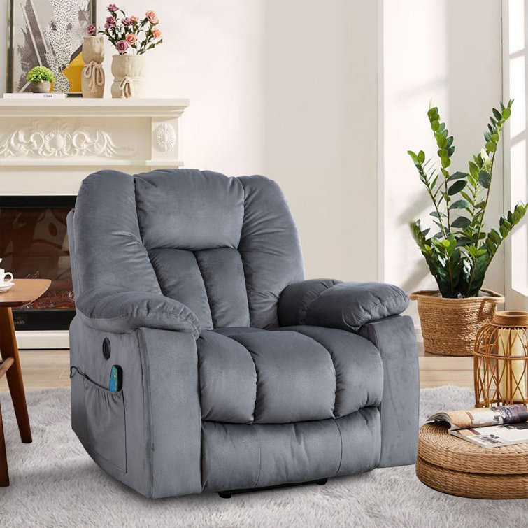 (( BOX 3 of 3 ONLY )) (( only arms of the sofa )) 41'' Oversized Power Lift Chair - Heated Massage Electric Recliner with Super Soft Padding