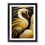 Swan Gold Leaf - Single Picture Frame Print-1721025690-1721025692
