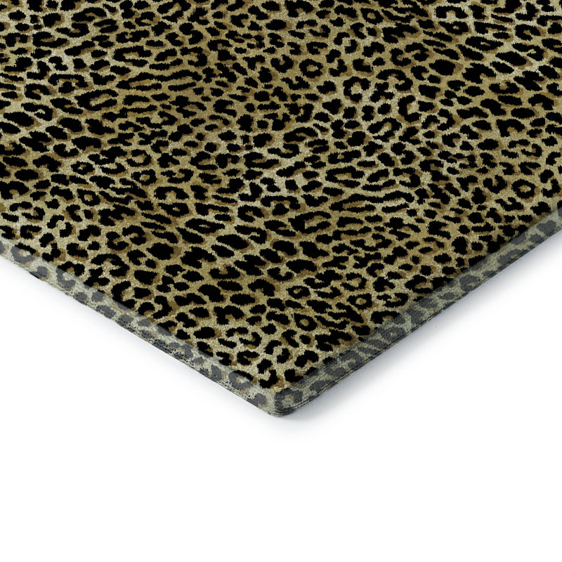 Tapis doré lavable de qualité supérieure 1 pi 8 po x 2 pi 6 po Kishonna AMF43, Rectangulaire 3 pi x 5 pi