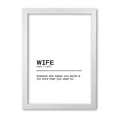 Wife Smile - Print